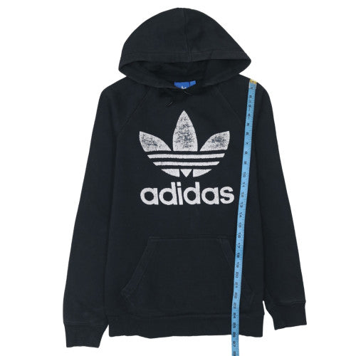 Mens UK Size L adidas Black Pullover Hoodie
