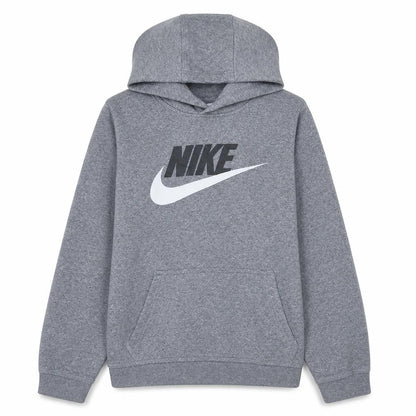 Nike Boys Grey XL Pullover Hoodie - Graphic Print Fleece Sweatshirt