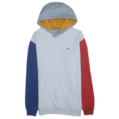 Mens UK Size M Tommy Jeans Multicoloured Pullover Hoodie