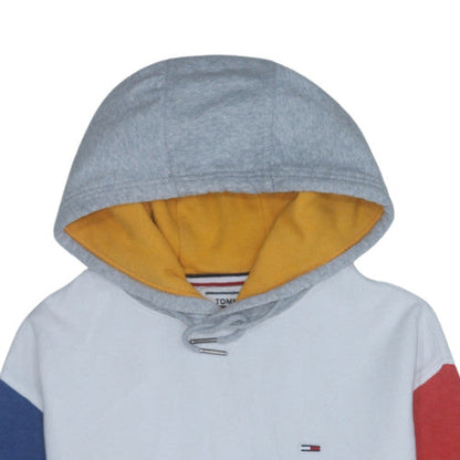 Mens UK Size M Tommy Jeans Multicoloured Pullover Hoodie