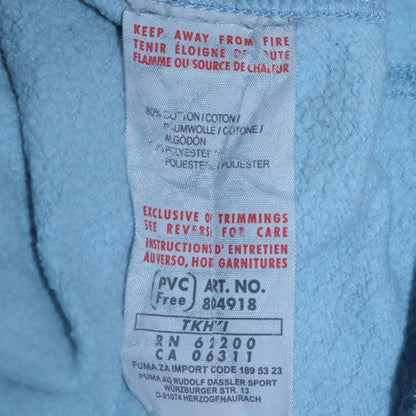 Mens UK Size L PUMA Blue Pullover Hoodie