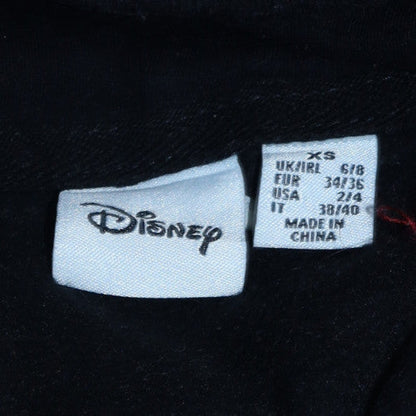 Womens UK Size XS Disney Black Pullover Hoodie