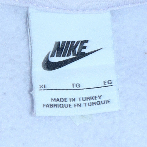 Womens UK Size XL Nike White Pullover Hoodie
