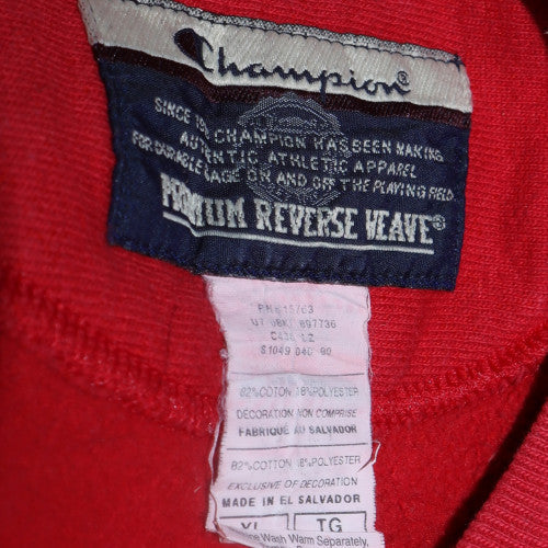 Mens UK Size XL Champion Red Pullover Sweatshirt
