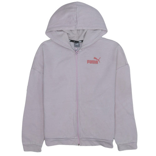 Girls UK Size 13-14 Years PUMA Pink Full Zip Hoodie