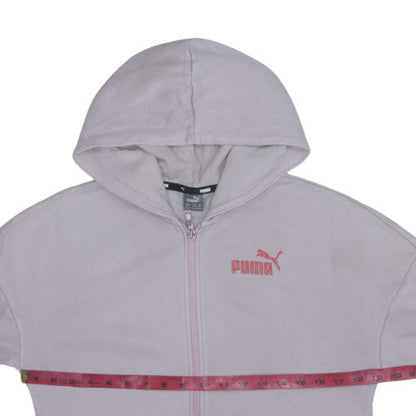 Girls UK Size 13-14 Years PUMA Pink Full Zip Hoodie