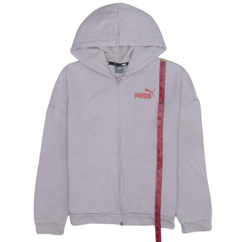 Girls UK Size 13-14 Years PUMA Pink Full Zip Hoodie