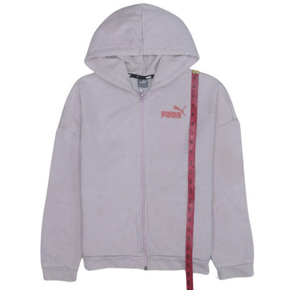 Girls UK Size 13-14 Years PUMA Pink Full Zip Hoodie