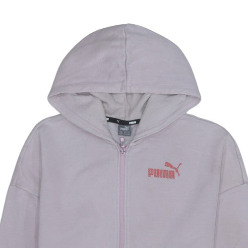 Girls UK Size 13-14 Years PUMA Pink Full Zip Hoodie