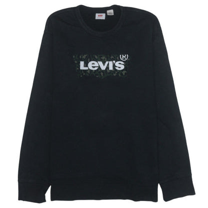 Womens UK Size M Levi's Black Pullover Sweatshirt