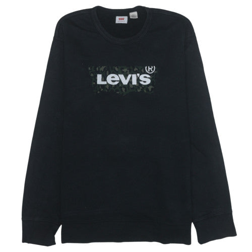 Womens UK Size M Levi's Black Pullover Sweatshirt