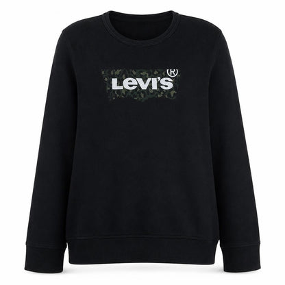Womens UK Size M Levi's Black Pullover Sweatshirt