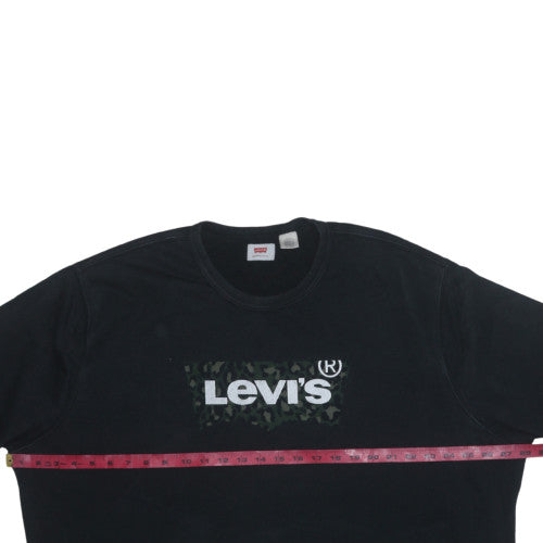 Womens UK Size M Levi's Black Pullover Sweatshirt