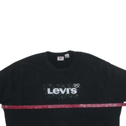 Womens UK Size M Levi's Black Pullover Sweatshirt