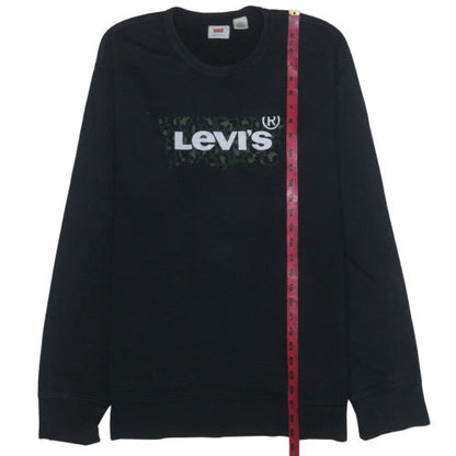 Womens UK Size M Levi's Black Pullover Sweatshirt