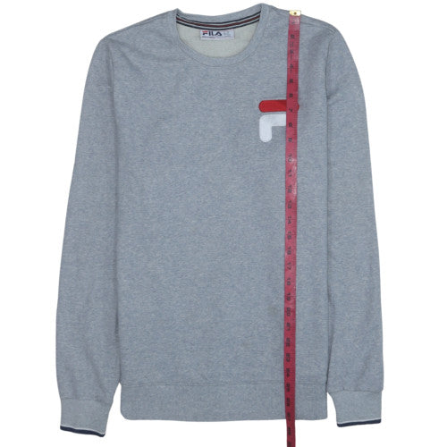 Mens UK Size M FILA Grey Pullover Sweatshirt