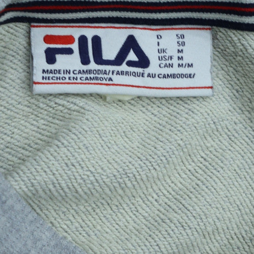 Mens UK Size M FILA Grey Pullover Sweatshirt