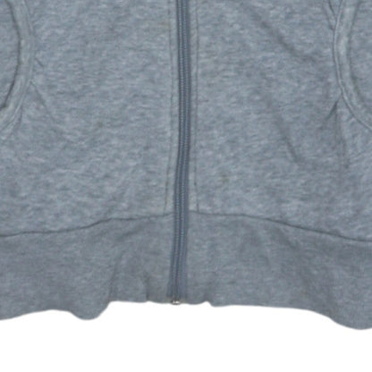 Womens UK Size 6 adidas Grey Full Zip Hoodie
