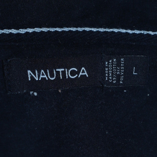 Mens UK Size L Nautica Grey Henley Sweatshirt