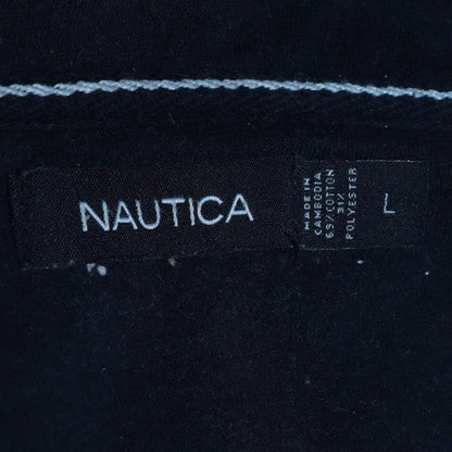 Mens UK Size L Nautica Grey Henley Sweatshirt