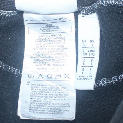 Mens UK Size L adidas Regular Fit Jogger Black Trousers