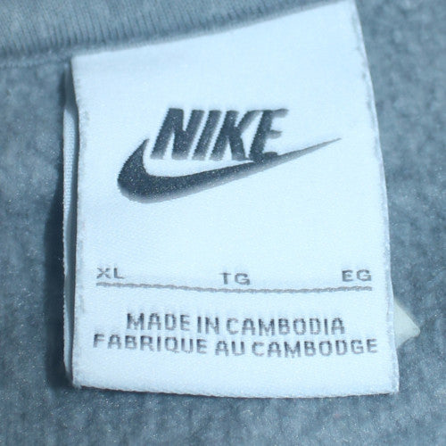 Mens UK Size XL Nike Grey Full Zip Hoodie