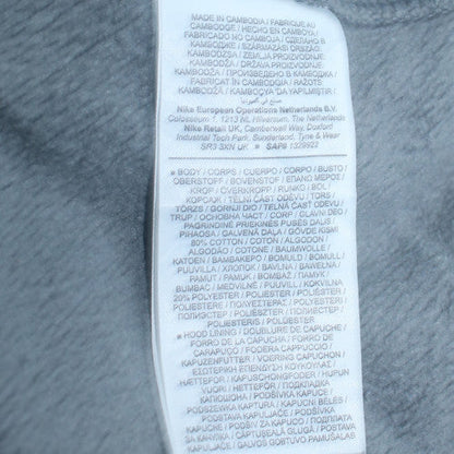 Mens UK Size XL Nike Grey Full Zip Hoodie