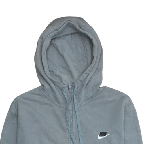 Mens UK Size XL Nike Grey Full Zip Hoodie