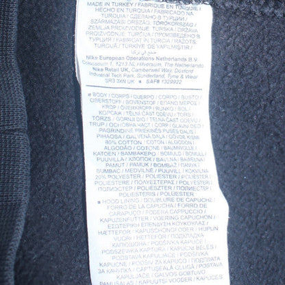Mens UK Size XS Nike Black Full Zip Hoodie