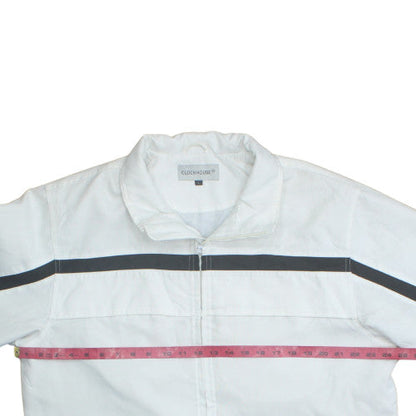 Mens UK Size L Clockhouse White Basic Jacket