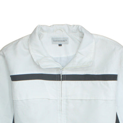 Mens UK Size L Clockhouse White Basic Jacket