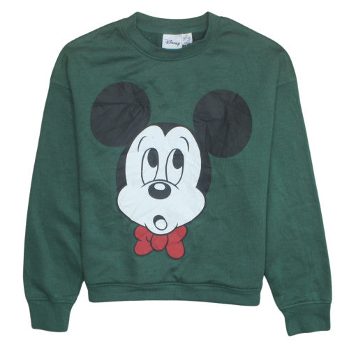 Womens UK Size XS Disney Green Pullover Sweatshirt