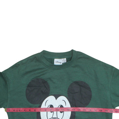 Womens UK Size XS Disney Green Pullover Sweatshirt