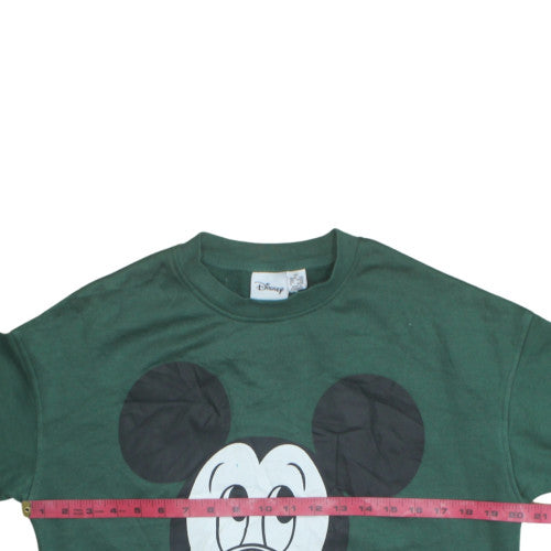 Womens UK Size XS Disney Green Pullover Sweatshirt