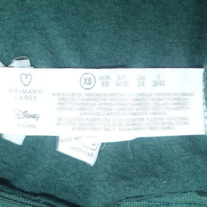 Womens UK Size XS Disney Green Pullover Sweatshirt