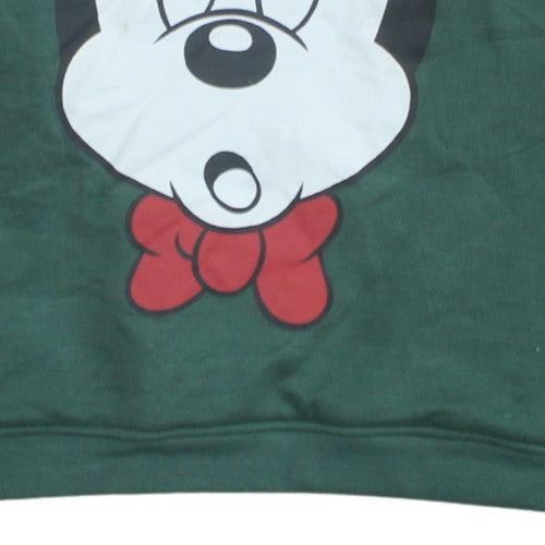 Womens UK Size XS Disney Green Pullover Sweatshirt
