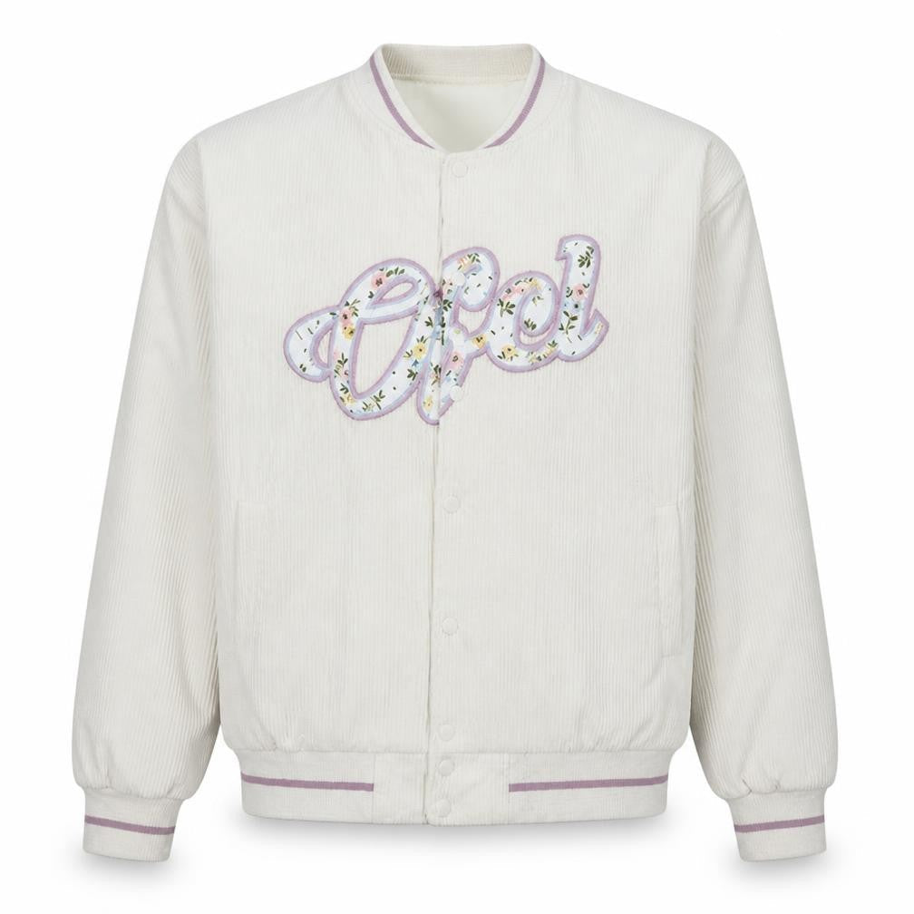Mens UK Size M boohooMAN Ivory Varsity Jacket