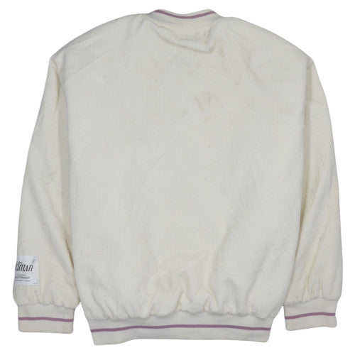 Mens UK Size M boohooMAN Ivory Varsity Jacket