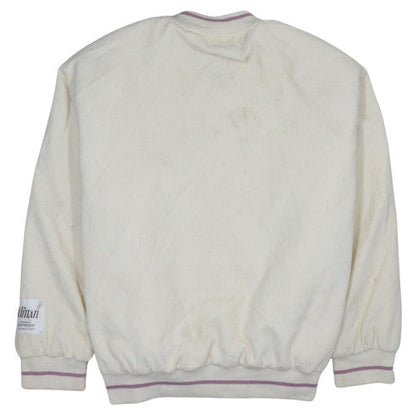 Mens UK Size M boohooMAN Ivory Varsity Jacket