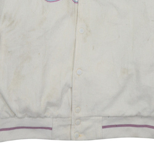 Mens UK Size M boohooMAN Ivory Varsity Jacket