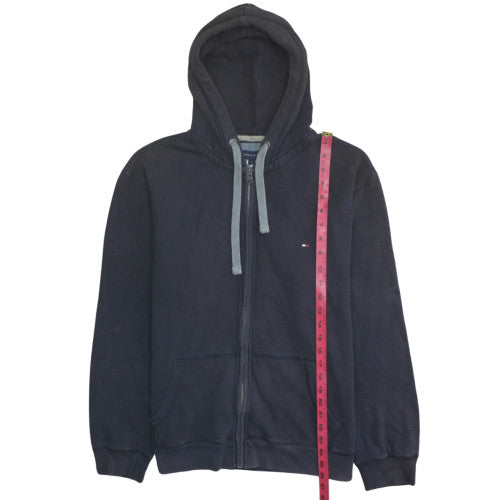 Mens UK Size L Tommy Hilfiger Black Full Zip Hoodie