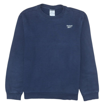 Mens UK Size M Reebok Blue Pullover Sweatshirt