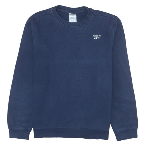 Mens UK Size M Reebok Blue Pullover Sweatshirt