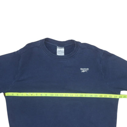 Mens UK Size M Reebok Blue Pullover Sweatshirt
