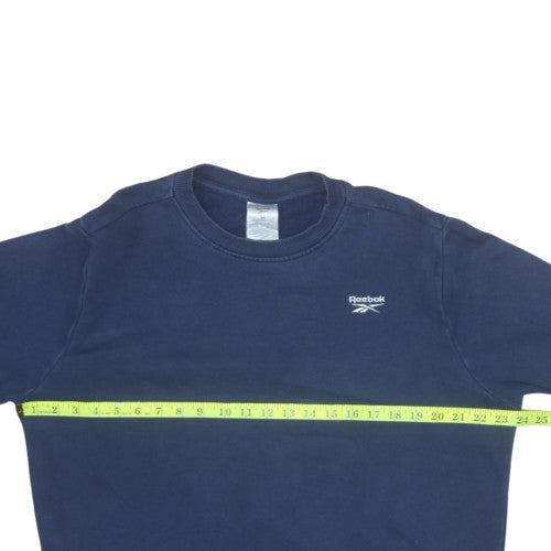 Mens UK Size M Reebok Blue Pullover Sweatshirt