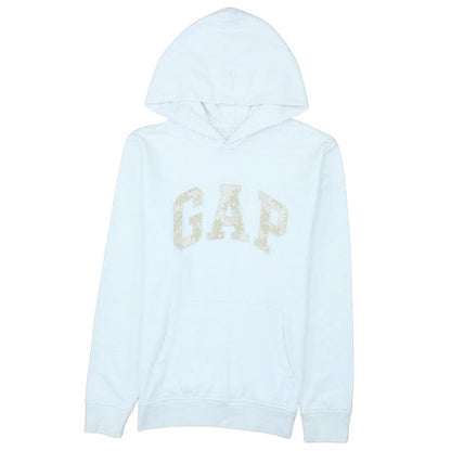 Womens UK Size S Gap White Pullover Hoodie