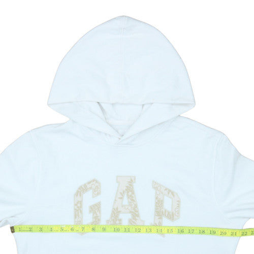 Womens UK Size S Gap White Pullover Hoodie