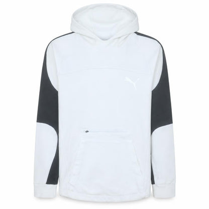 Mens UK Size S PUMA White Pullover Hoodie