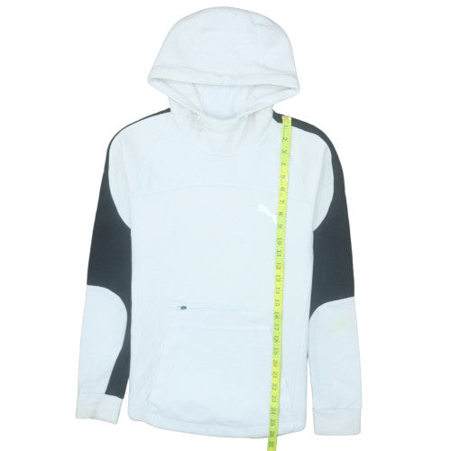 Mens UK Size S PUMA White Pullover Hoodie