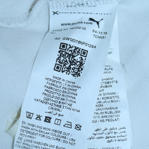 Mens UK Size S PUMA White Pullover Hoodie